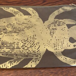 India Hicks Golden Boy Lucky Beetle Clutch in Army Green